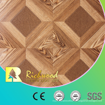 8.3mm E1 AC3 HDF Woodgrain-Beschaffenheits-Teakholz-lamellierter Bodenbelag